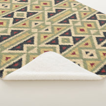 Oliveira Verde Ochre Yellow Tribal Ikat Art