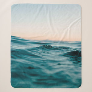 Cobertor Sherpa Ondas de água oceânica praia mar natureza