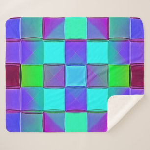 Cobertor Sherpa Ondas Geométricas de Luz Vibradas