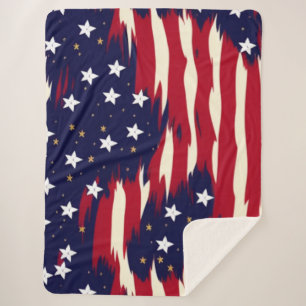 Cobertor Sherpa Ondas Patriotas