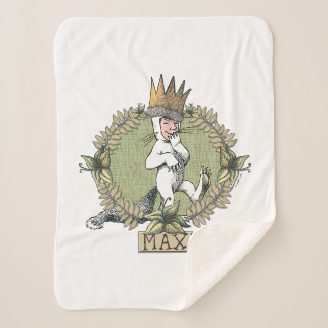 Cobertor Sherpa Onde estão as coisas selvagens | Crachá máximo (Frente)