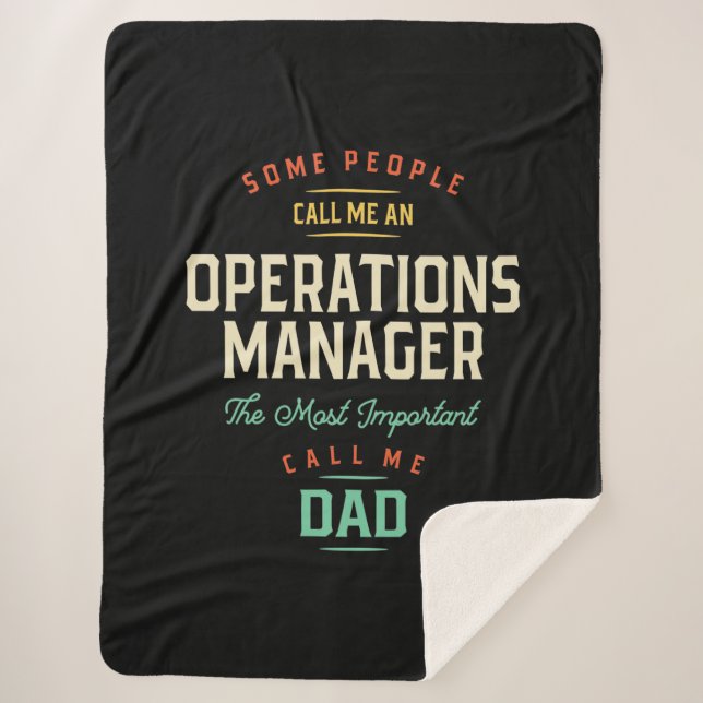 Cobertor Sherpa Operations Manager e Pai (Frente)