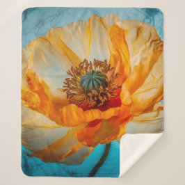 Cobertor Sherpa Orange Beauty