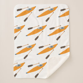 Cobertor Sherpa Orange Kayak com Oars