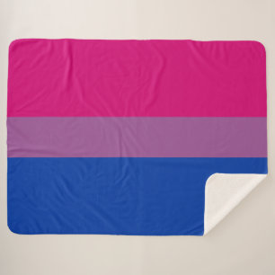 Cobertor Sherpa Orgulho Bissexual (Bandeira Bi)