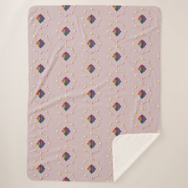 Cobertor Sherpa Orgulho Unido - Futuro Sherpa Blanket