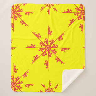 Cobertor Sherpa Ornament Swirl Pattern vintage ilustração abstrac