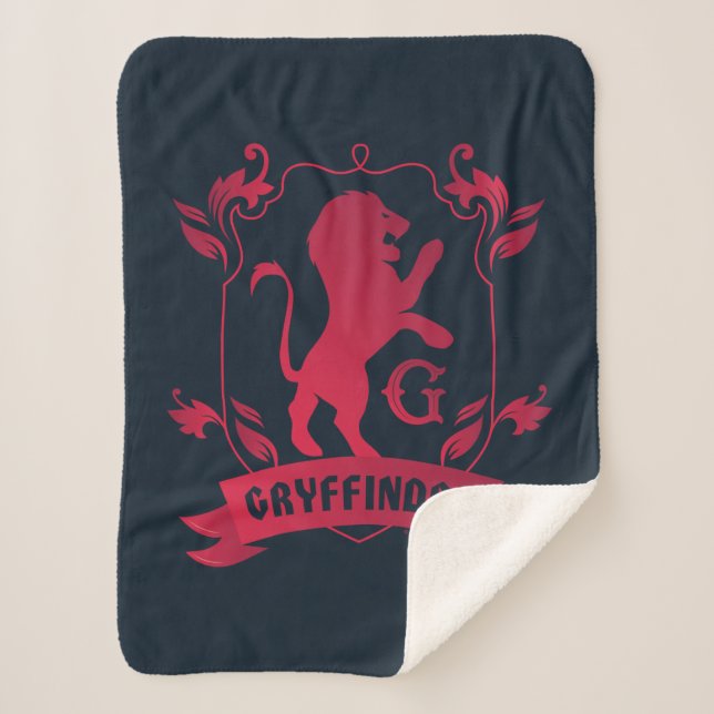 Cobertor Sherpa Ornamentado GRYFFINDOR™ House Crest (Frente)