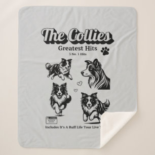 Cobertor Sherpa Os Collies amam cachorros collies álbuns Sherpa Bl