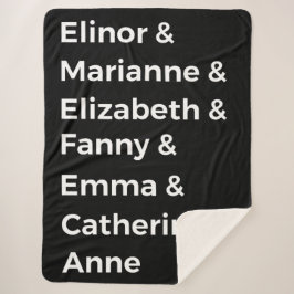 Cobertor Sherpa Os Heroínas de Jane Austen I