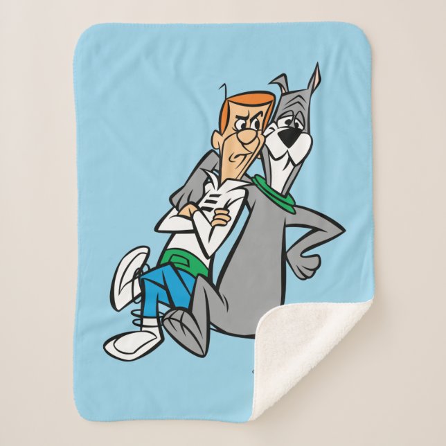 Cobertor Sherpa Os Jetsons | George & Astro Buddies (Frente)