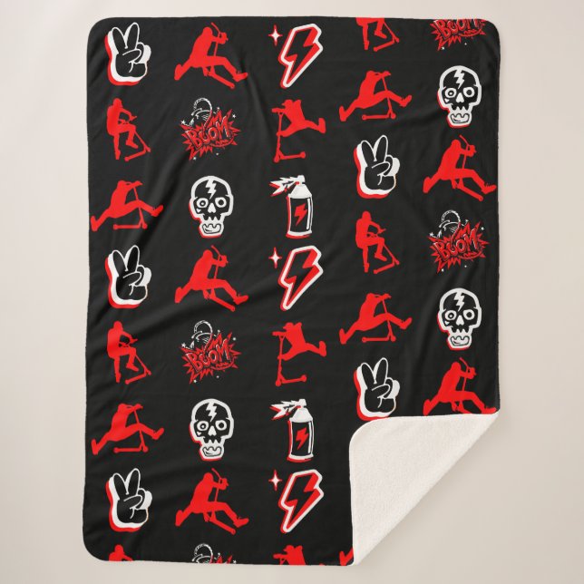 Cobertor Sherpa Os melhores Patinetes do Freestyle Pro (Frente)
