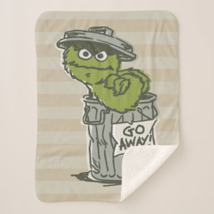 Cobertor Sherpa Oscar, o Grouch Vintage