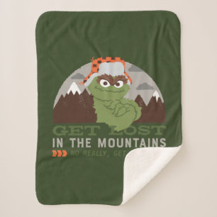 Cobertor Sherpa Oscar The Grouch Excelente ao ar livre