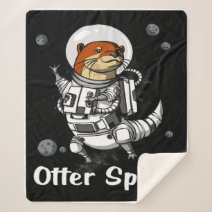 Cobertor Sherpa Otter Space
