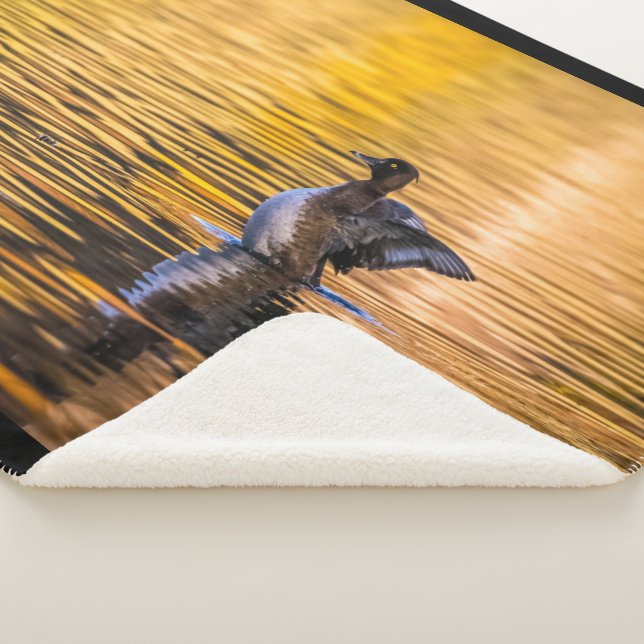 Cobertor Sherpa Ouro de um lago ouro (3/4)