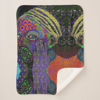 Cobertor Sherpa outra garota com pérola