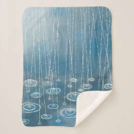 Cobertor Sherpa Outra Pintura Climática Do Dia De Chuva