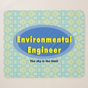Cobertor Sherpa Oval Azul do Engenheiro Ambiental