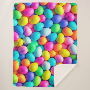 Cobertor Sherpa Ovo/Primavera de Páscoa de cor clara