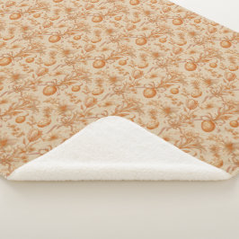Cobertor Sherpa Ovos e Tulipas Toile de Jouy de Páscoa