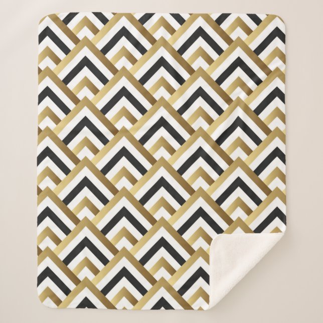 Cobertor Sherpa Padrão abstrato Invisível. Patch sem descontinuida (Frente)