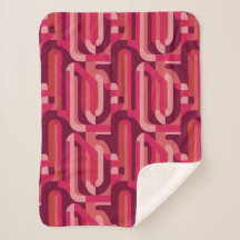 padrão abstrato retrô rosa vibrante