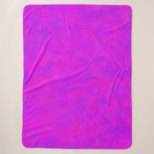 Cobertor Sherpa Padrão Abstrato Rosa Roxo