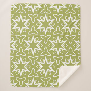 Cobertor Sherpa Padrão Art-deco. Invisível. Árabe. Vintage ill