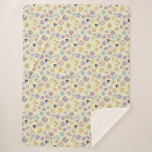 Cobertor Sherpa Padrão Boho 02.w LYellow BG