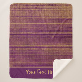 Cobertor Sherpa Padrão bonito de Stripes de Laranja Queimado