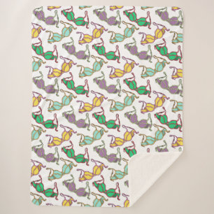 Cobertor Sherpa Padrão Bra Multicolor