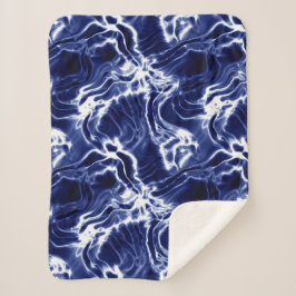 Cobertor Sherpa Padrão brilhante azul