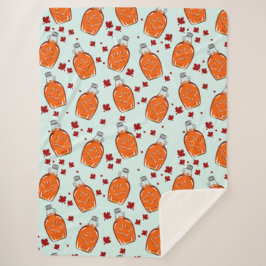 Cobertor Sherpa Padrão Canadiano do Xarope