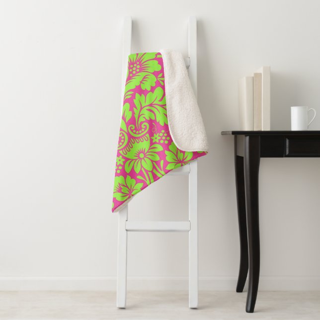 Cobertor Sherpa Padrão Damask 9 (In Situ)