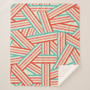 Cobertor Sherpa Padrão de Abstrato com distribuição colorida