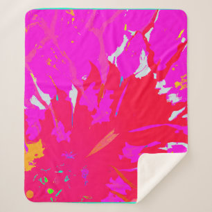 Cobertor Sherpa Padrão de Abstrato rosa elegante