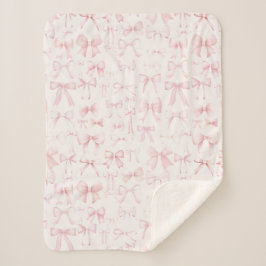 Cobertor Sherpa padrão de arcos rosa