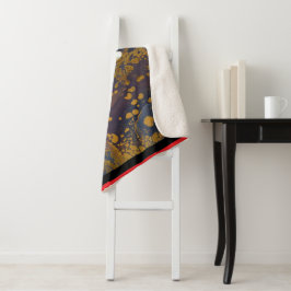 Cobertor Sherpa Padrão de Árvores de Natal