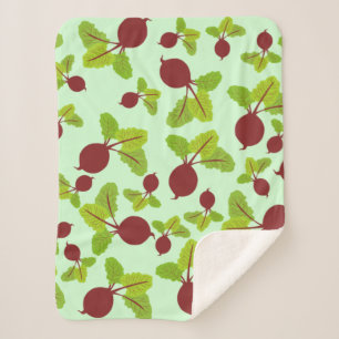 Cobertor Sherpa Padrão de beterraba