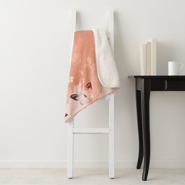 Cobertor Sherpa Padrão de borboleta 11 (In Situ)