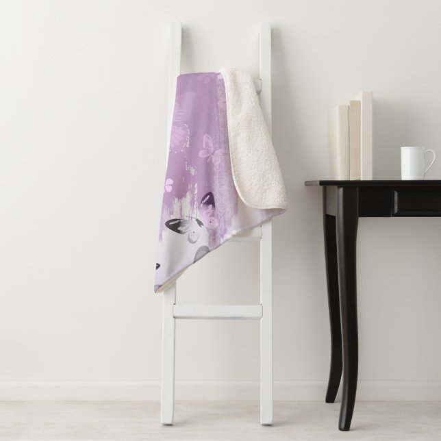 Cobertor Sherpa Padrão de borboleta 8 (In Situ)