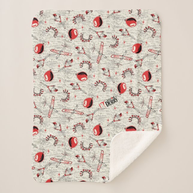 Cobertor Sherpa Padrão de brinquedos para crianças de TI (Frente)