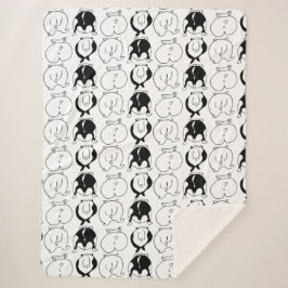 Cobertor Sherpa Padrão de Bumbuns de Hamster