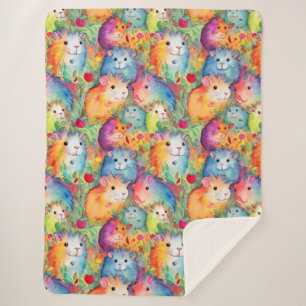 Cobertor Sherpa Padrão de cobaias