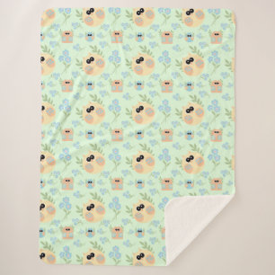 Cobertor Sherpa padrão de corujas