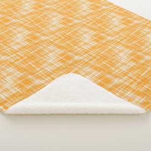 Cobertor Sherpa Padrão de distribuição moderna branco-amarelo-alar