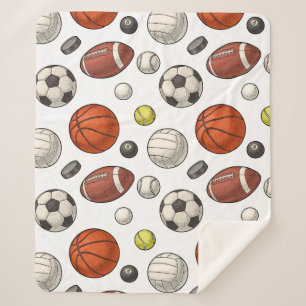 Cobertor Sherpa Padrão de equipamento desportivo