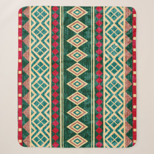 Cobertor Sherpa Padrão de Estilo Geométrico Africano abstrato