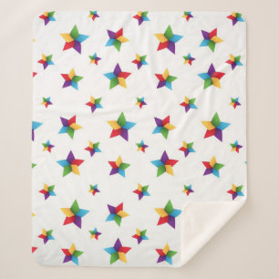 Cobertor Sherpa Padrão de estrelas